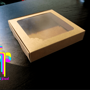 Caja Cupacake Kraft ( 18,5 x 18,5 x 3,5 ) s/i x 25u